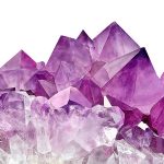 Ein violetter Kristall
